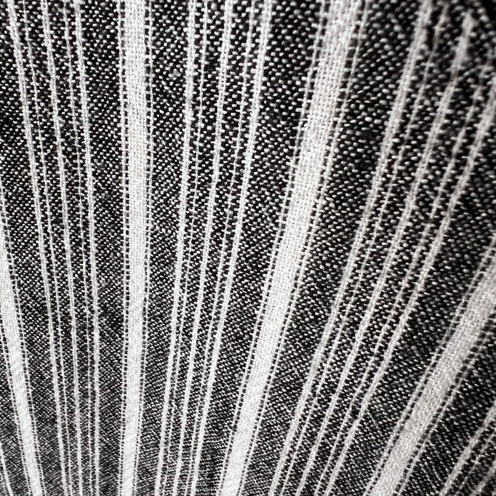 Westbound Dress Womens Size Large Black & White Striped Lagenlook Linen Blend - Picture 9 of 16